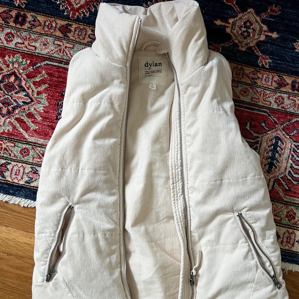 Cream Velour Vest